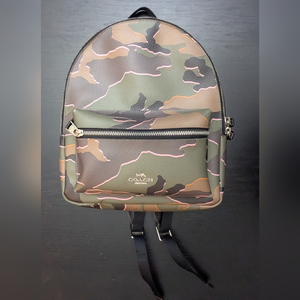 COACH Backpack In Signature Camo Print
